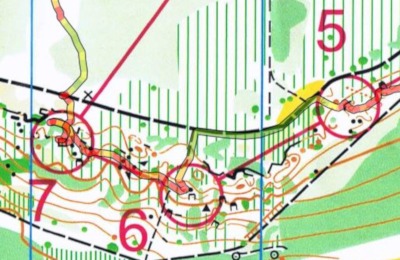 Comparaison chemin vs azimut sur la carte